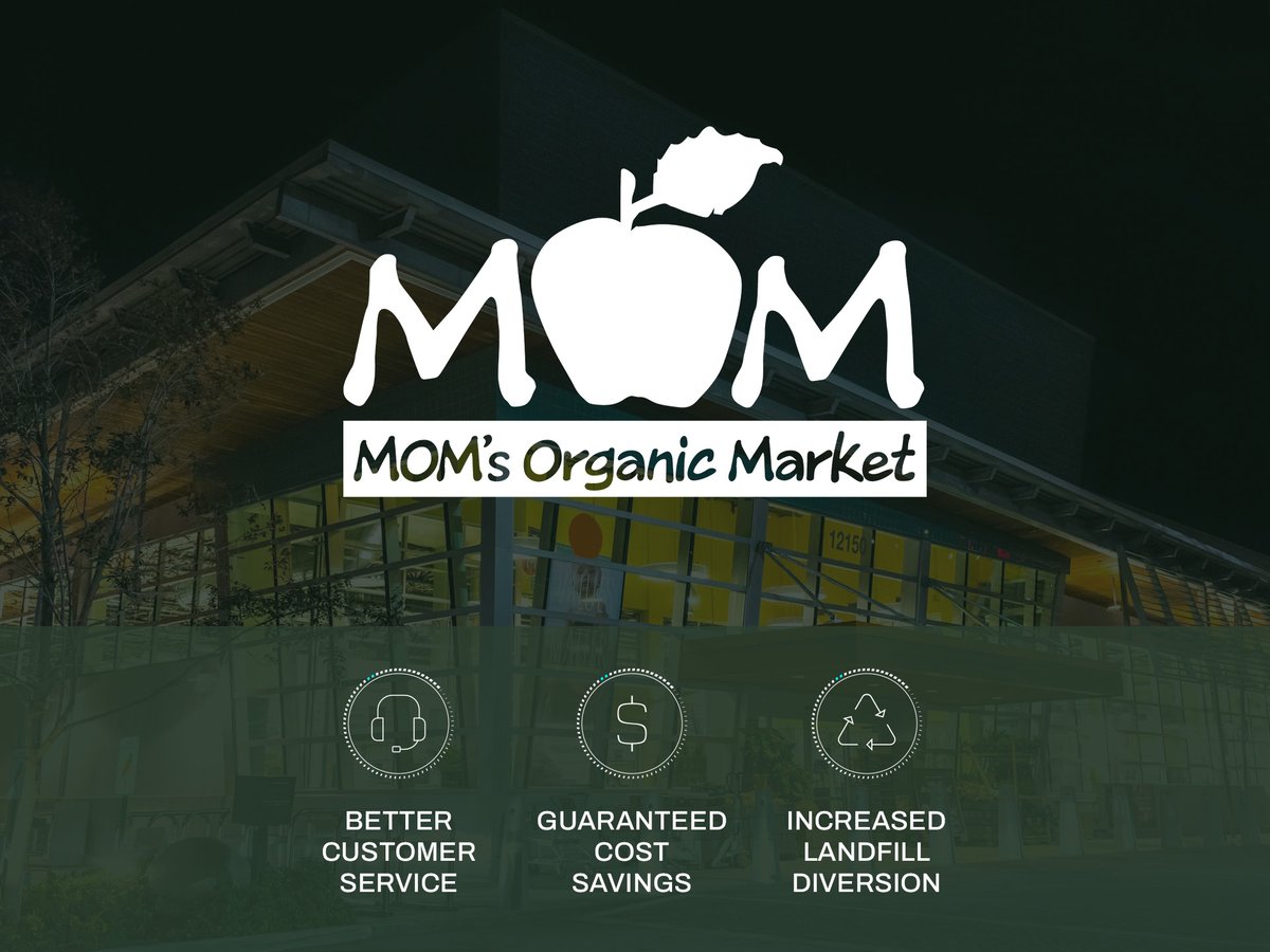 Mom's Organic Market logo with the words 