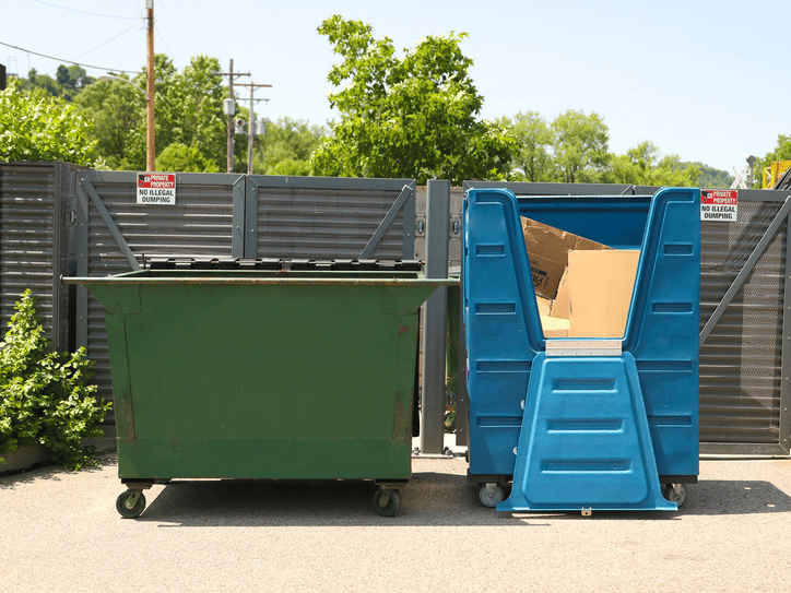 Waste services including commercial dumpsters and management software.
