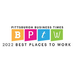 Pittsburgh Business Times 2022 Best Places to Work logo.