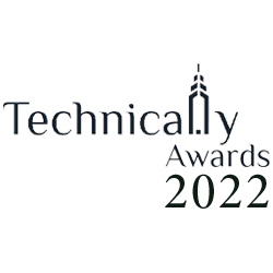 Technical.ly Awards winner logo for the year 2022.