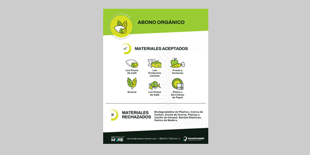 Organic Recycling label in the Spanish language